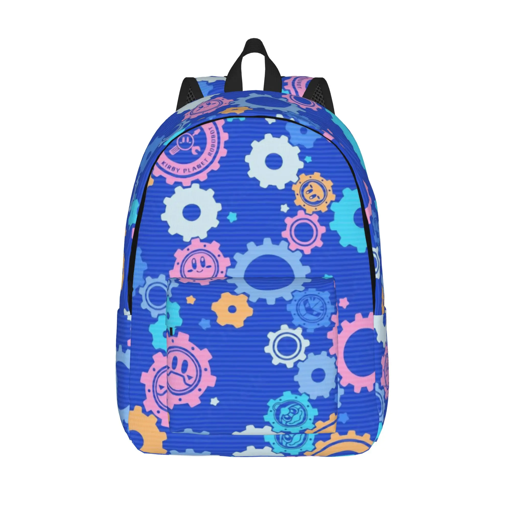 pink kirbys funny game Classical Backpack Outdoor Student Hiking Travel  Daypack for Men Women Laptop Computer Canvas Bags