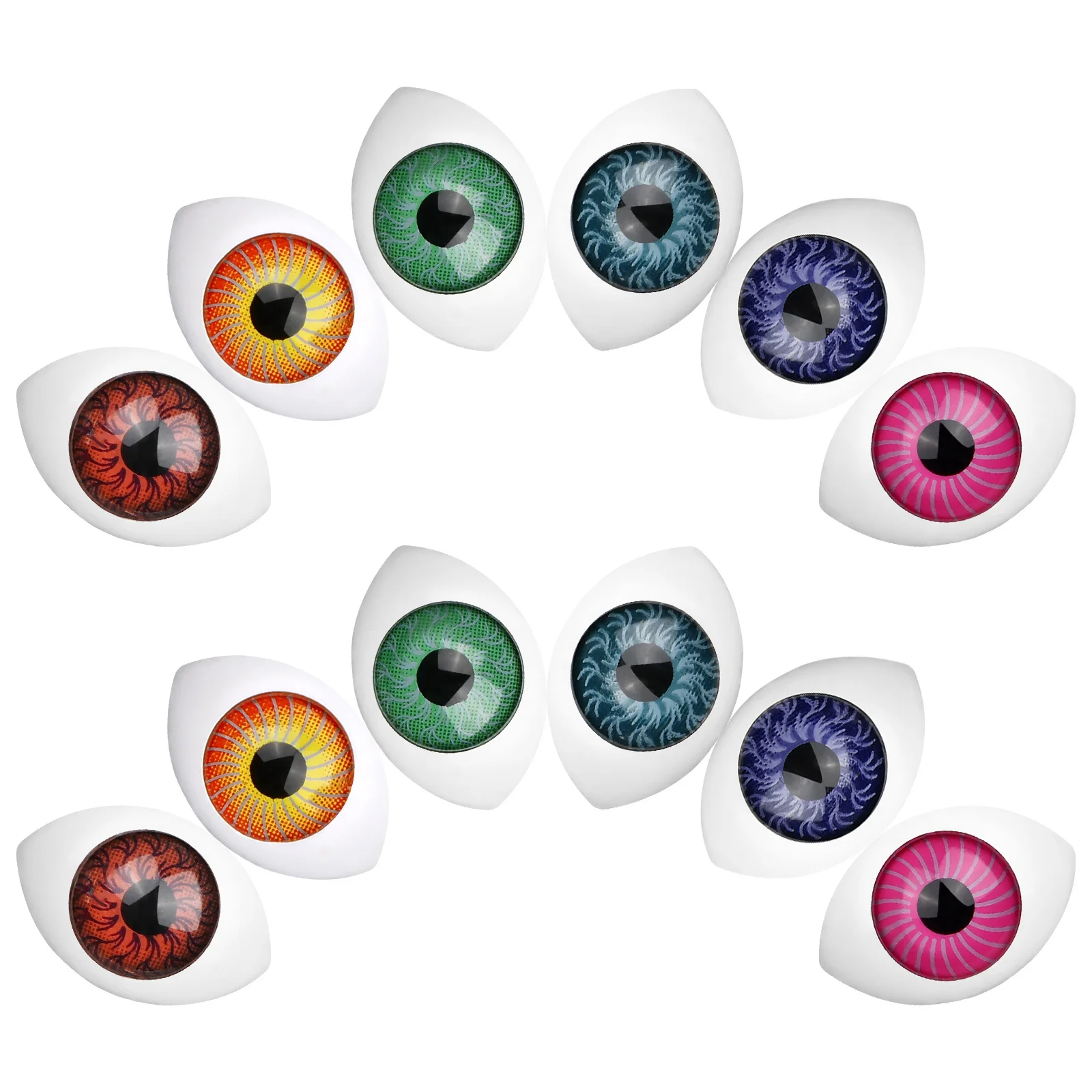 

100Pcs Acrylic Eyeball Novelty Fake Eyes Stylish Craft Additions for Personalized Gifts Classroom Art Activities