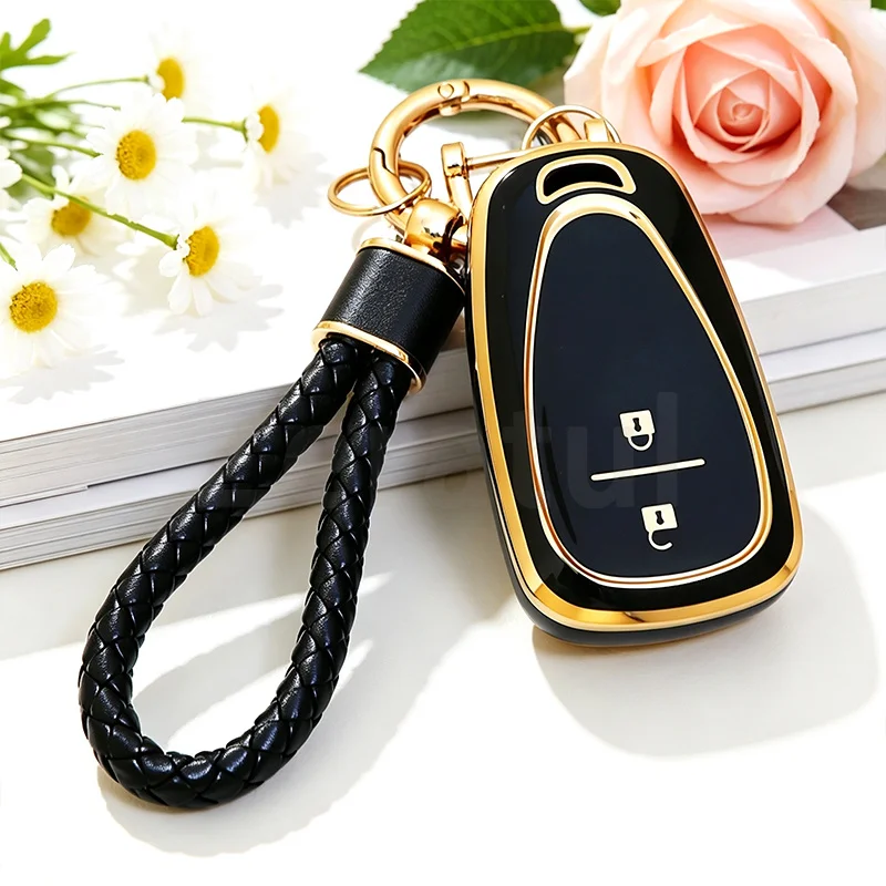 Shell For CHEVROLET Cruze Spark Camaro Volt Bolt Trax Malibu Captiva Equinox Trax Tracker AVEO Lova TPU Car Key Case Key Cover