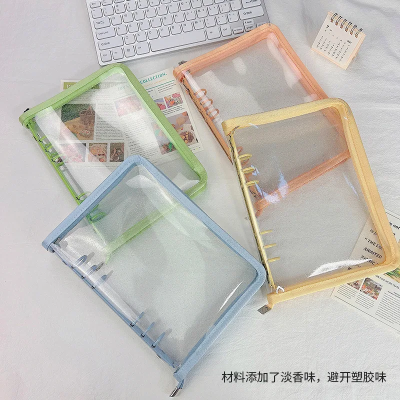 A5 A6 Zipper Binder Photo Card Collection Book Postcard Organizer Diary Notebook School Stationery