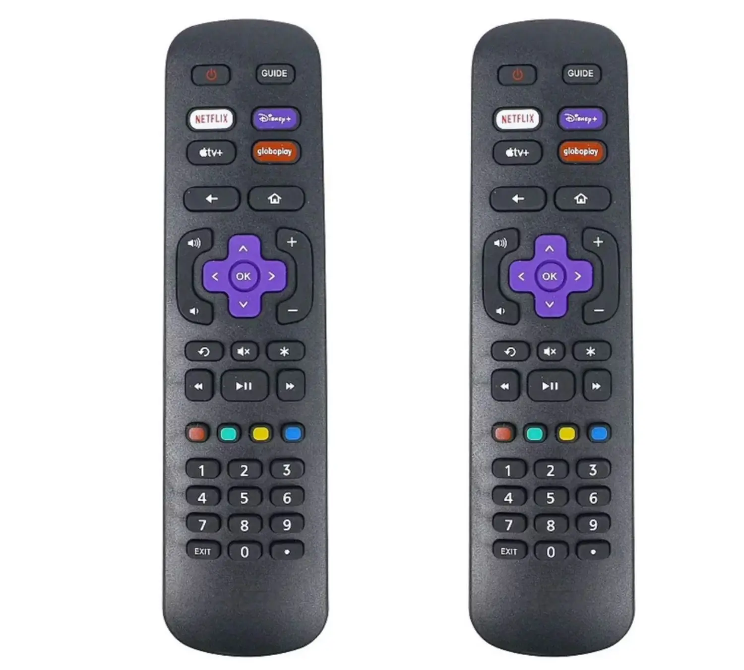 Kit 2 Compatible Tv Remote Control Philco AOC Roku Smart Tv