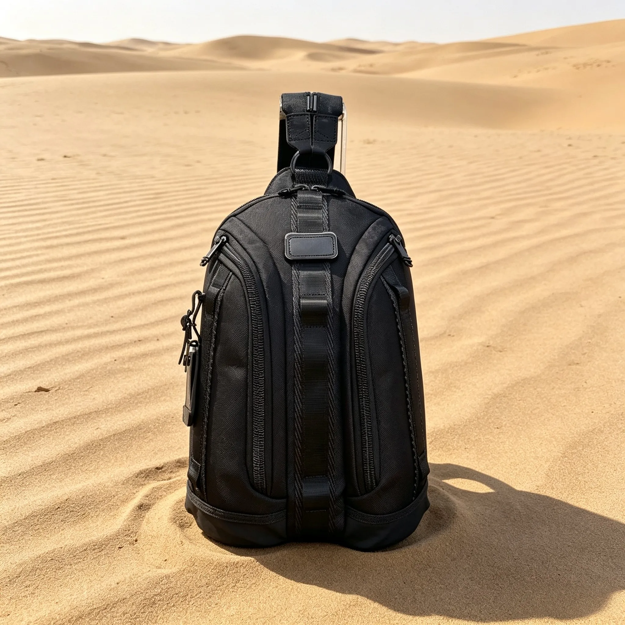 Men Cool Stylish Ballistic Nylon Backpack Convertible Multi-Functional Casual Crossbody Single Shoulder Bag