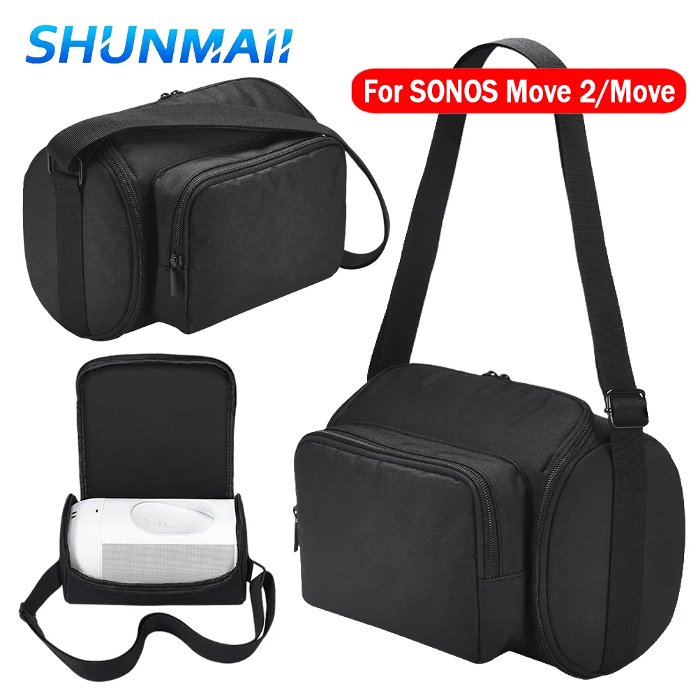 مكبر صوت محمول يحمل حقيبة مع حزام كتف ، منظم للسفر ، إكسسوارات لسونوس تحرك ، تحرك 2 ، بوز ، SoundLink Max