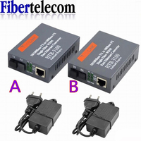 Media Converter HTB-3100 Fiber Optical Single Mode Single Fiber SC Port 25KM External Power Supply 10/100M