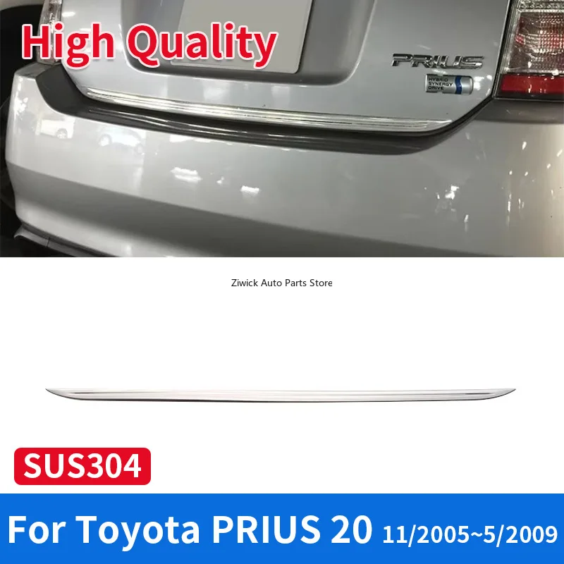 

High Quality Stainless Steel Chrome Car Styling External Accessories Car Rear Door Gate Lower Trim for Toyota Prius 20 2005-2009
