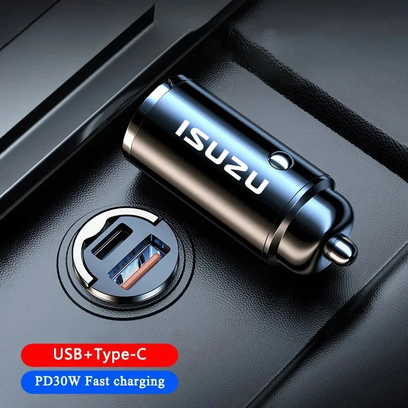 Car Charger Adapter USB PD Type C Fast Charging Quick Charge For ISUZU D-MAX V-CROSS mu-X TAGA EV car accessories interior