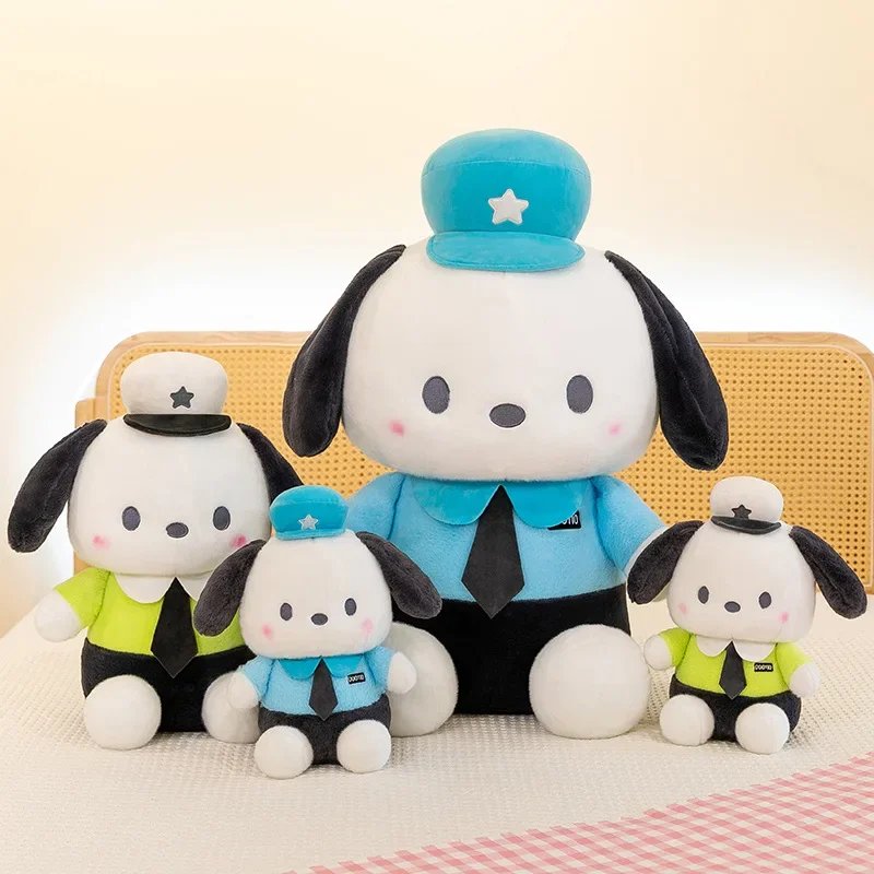 85cm Super Big Size Creative New Police Pochacco Filling Soft Plushies Kawaii New Anime Cartoon Pillow Doll Children's Gifts