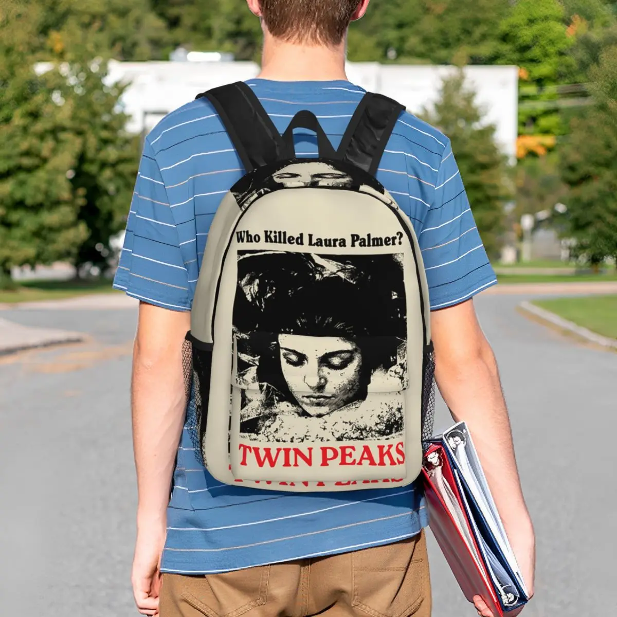 Twin Peaks Movie Who Killed Laura Palmer Backpack Student Boys Girls BookBag Men Women School Bag Laptop Shoulder Bags