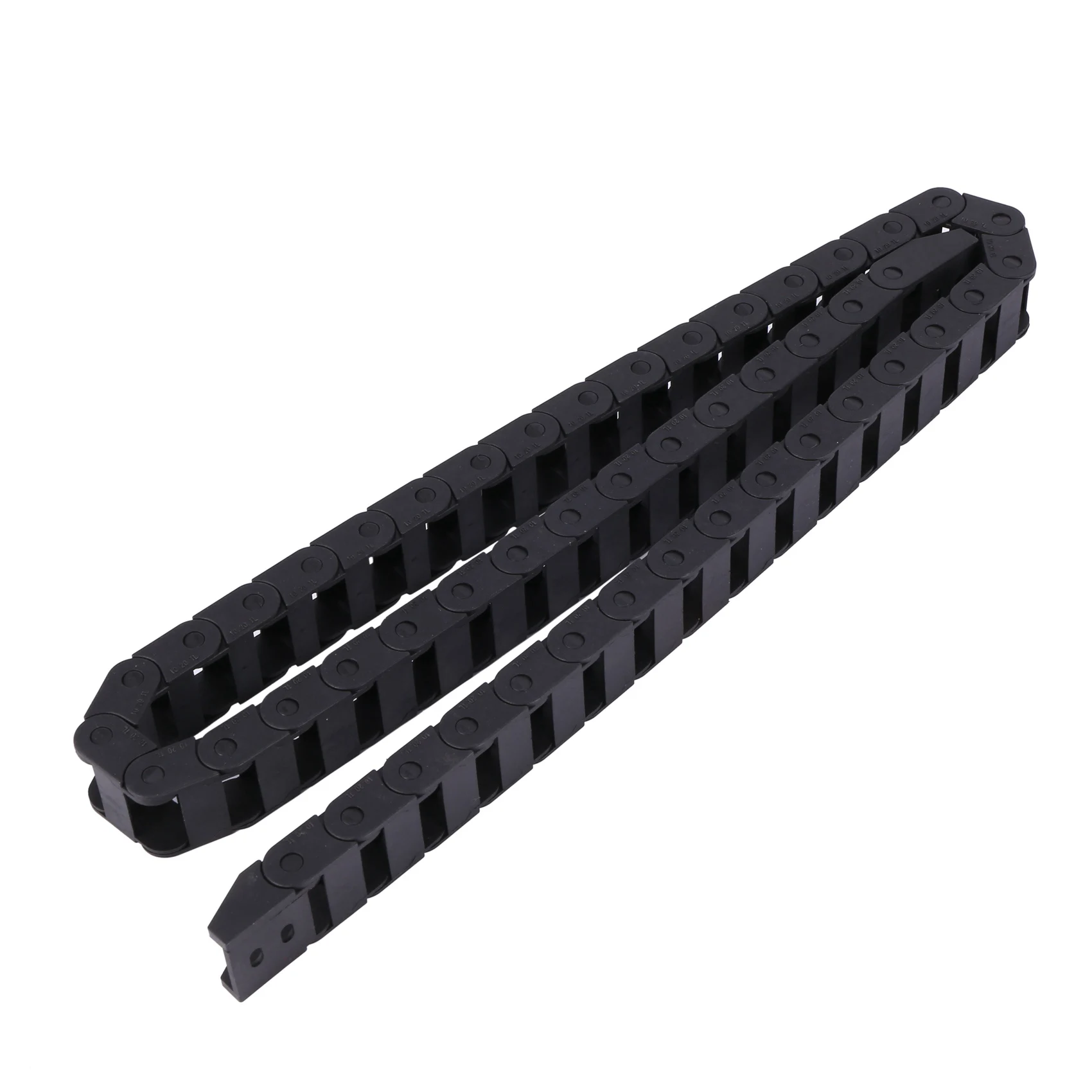 Exquisite-4X 10 X 20Mm 1M Open On Both Side Plastic Towline Cable Drag Chain