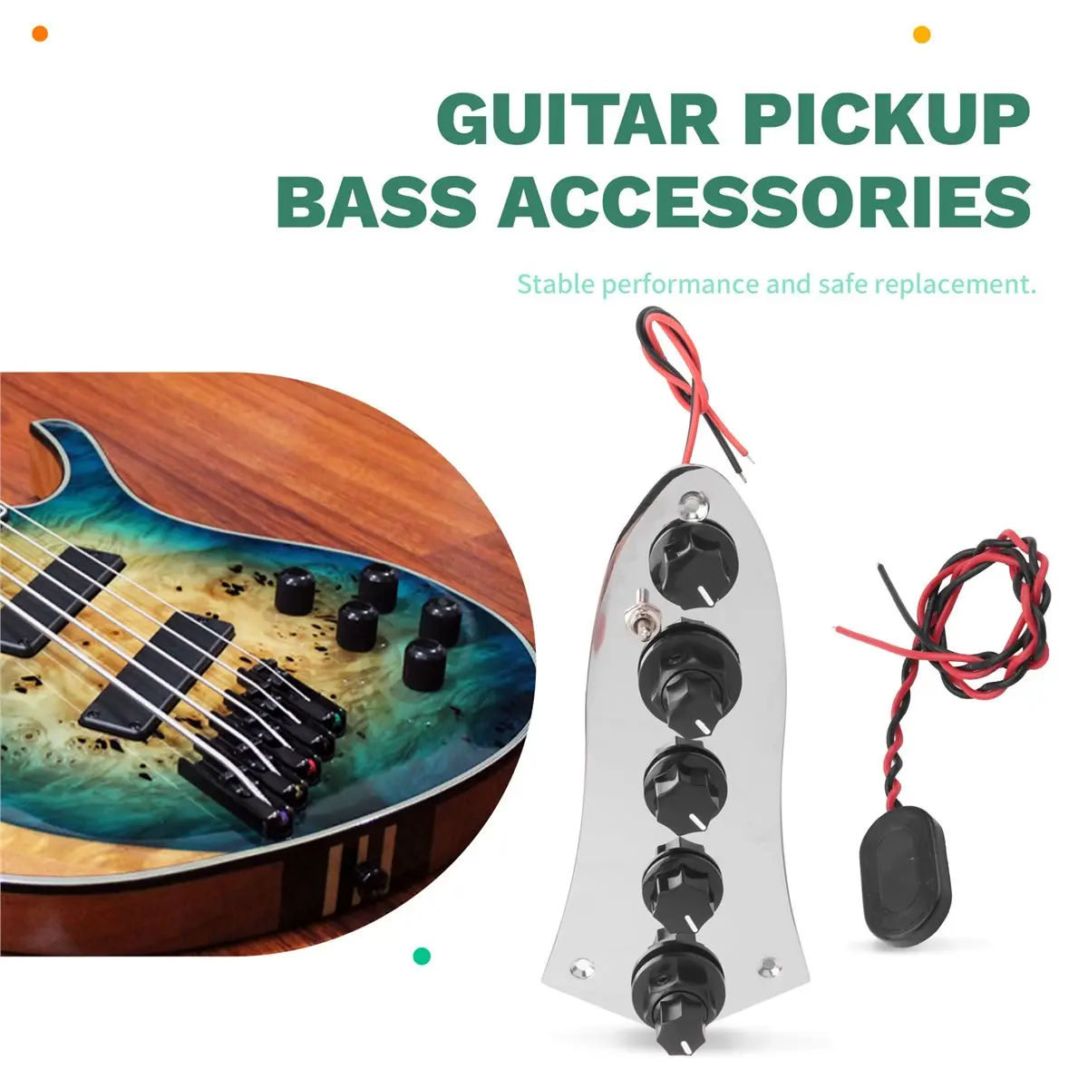 

Y147A HOT 5-джазовая проводная панель управления для деталей гитары 4/5 струнной гитары