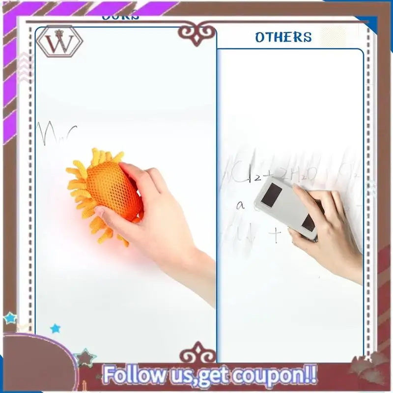 ABBG-16 шт. магнитный ластик для доски, школьные ластики для сухого стирания, моющийся ластик для белой доски для мела, дома