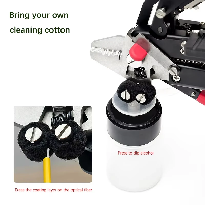 Pelacables de fibra óptica multifuncional de fuego de señal de MC-16, cuchilla de Cable de caída FTTH de un solo paso de alta calidad para fibra óptica