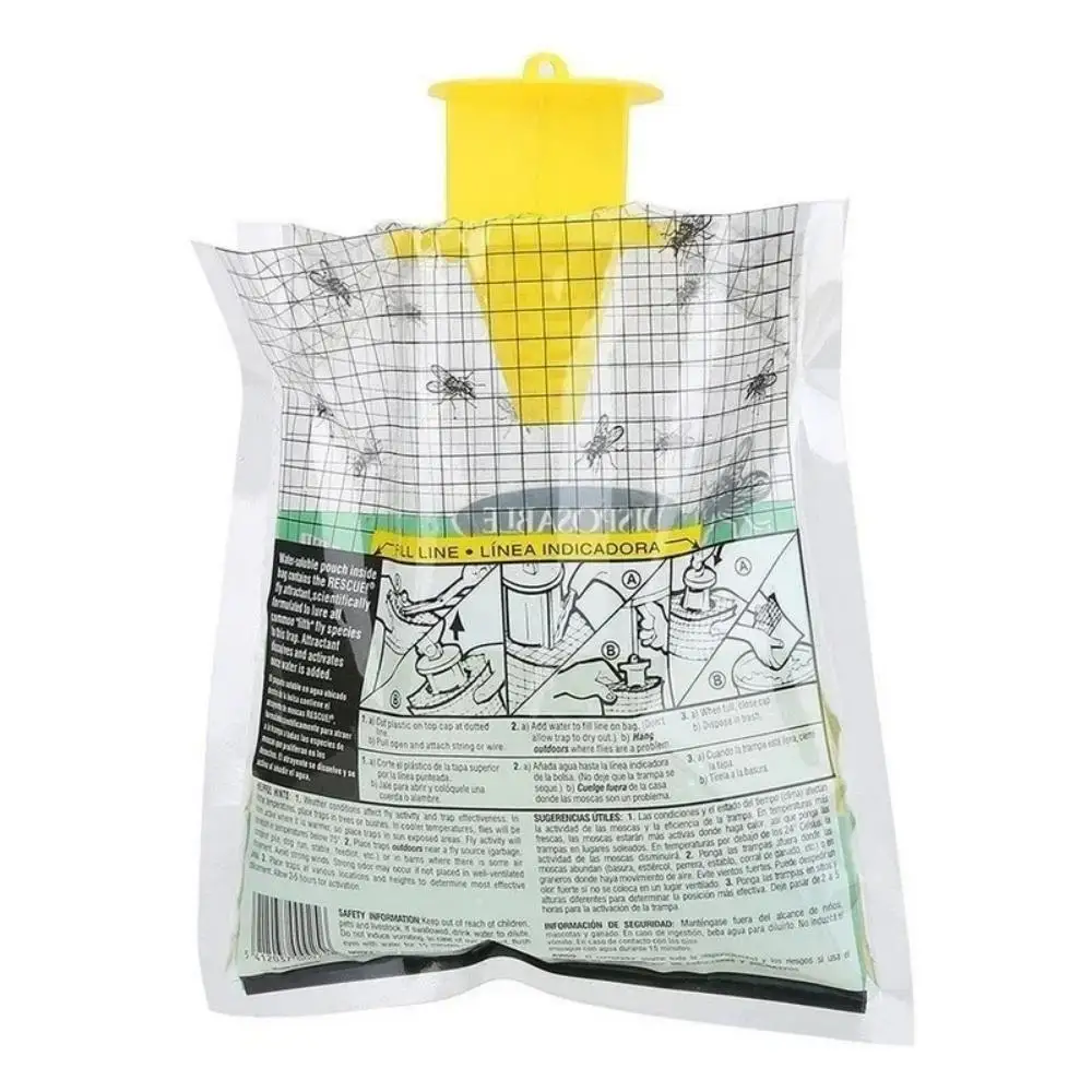 Hanging fly trap, waterproof fly trap, outdoor garden, effective fruit fly pest control tool, household, farm, garden supplies.