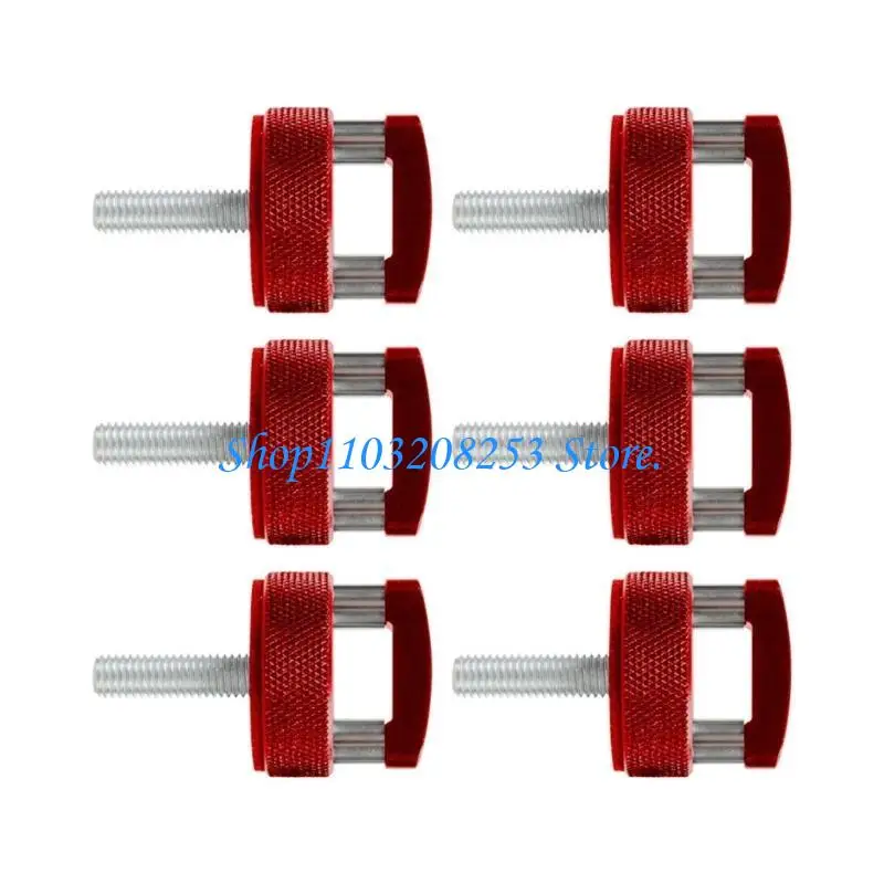 

R6FA 6pcs Rust -Aspectaint Ward Top Cetter Set Sext Lext Lext Thumb Vint с D кольцами