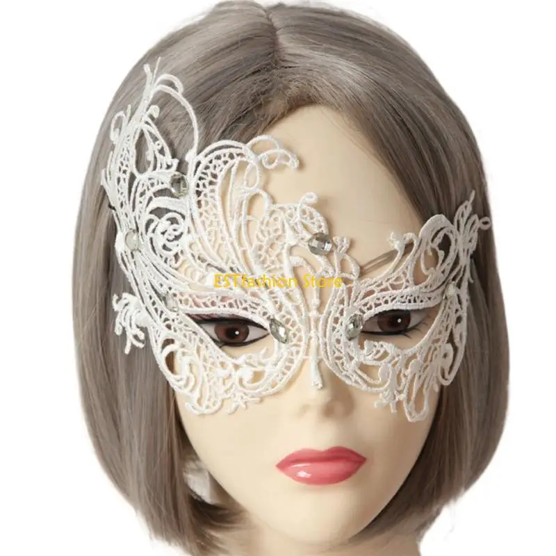 قناع نصف وجه من الدانتيل Y5GC للنساء للحفلات التنكرية، والحفلات الراقصة، قناع عين من الدانتيل المثير للحفلات التنكرية، وحفلات