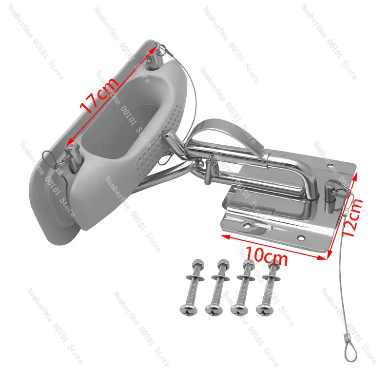 Marine Yacht Hardware Accessories, New Stainless Steel Docking Bracket Set, Boat Davit Combination Kit