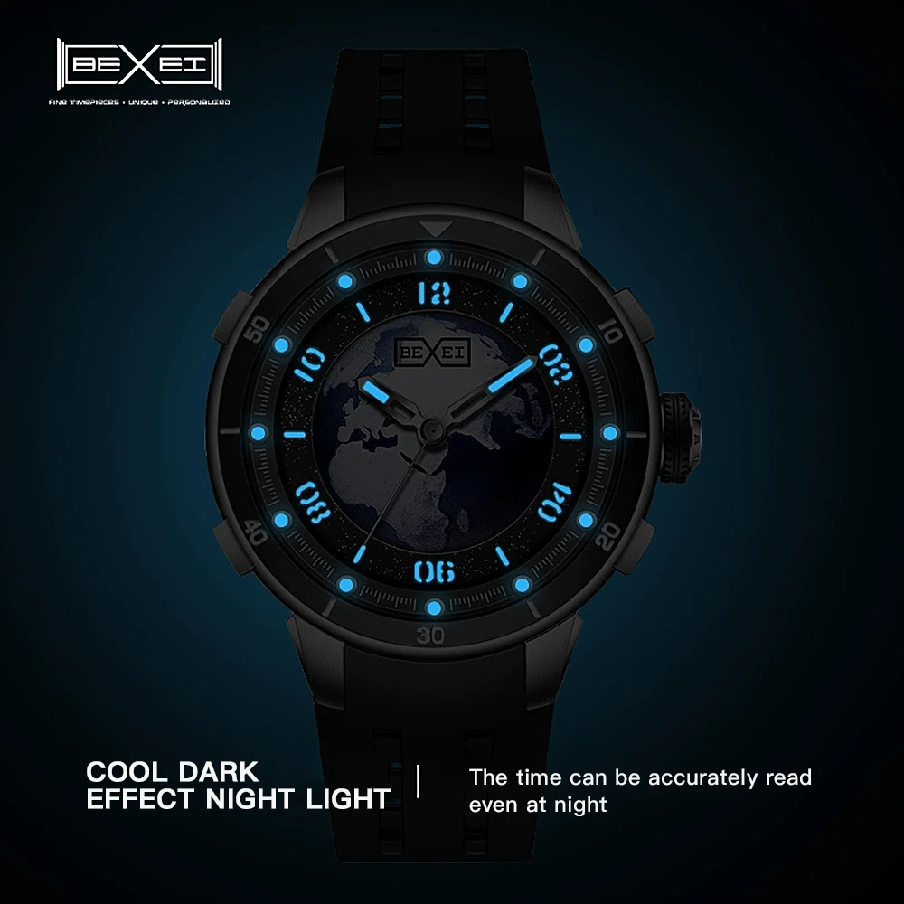 BEXEI/Pisai Blue Planet Series Fashion Automatic Men's Mechanical Watch