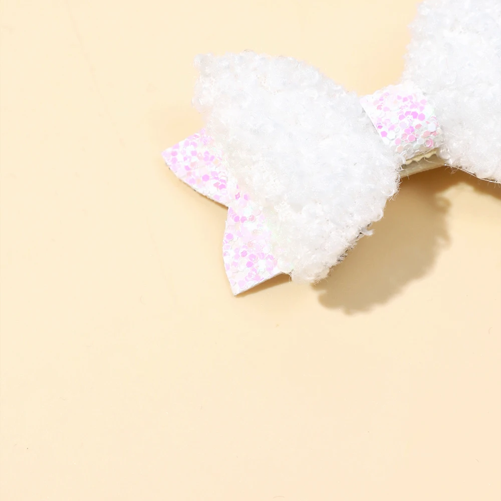 Sweets Baby Bows Hair Clips Teddy Girls Bowkonts Hairpins Hairclip for Children Girls Solid Color Cute Kids Accessories Girls