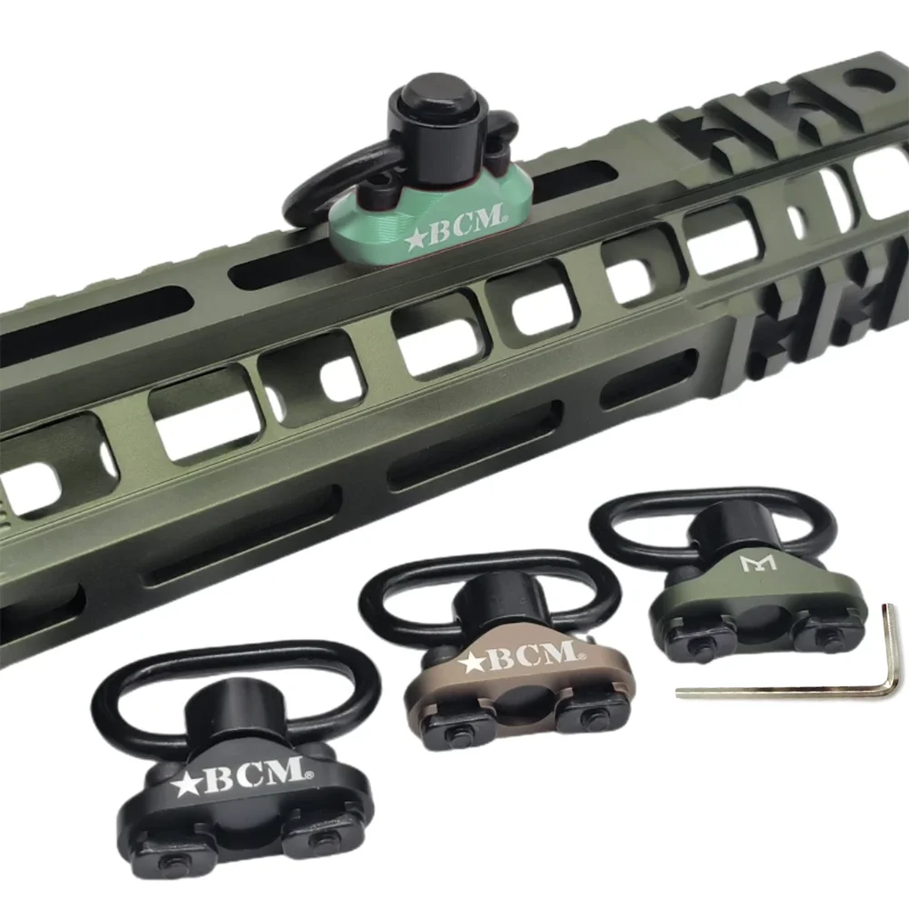

1Pc Tactical Gear MLOK Quick Release BCM Sling Swivels QD Strap Buckle Outdoors Metal QD Buckle Hunting Accessories