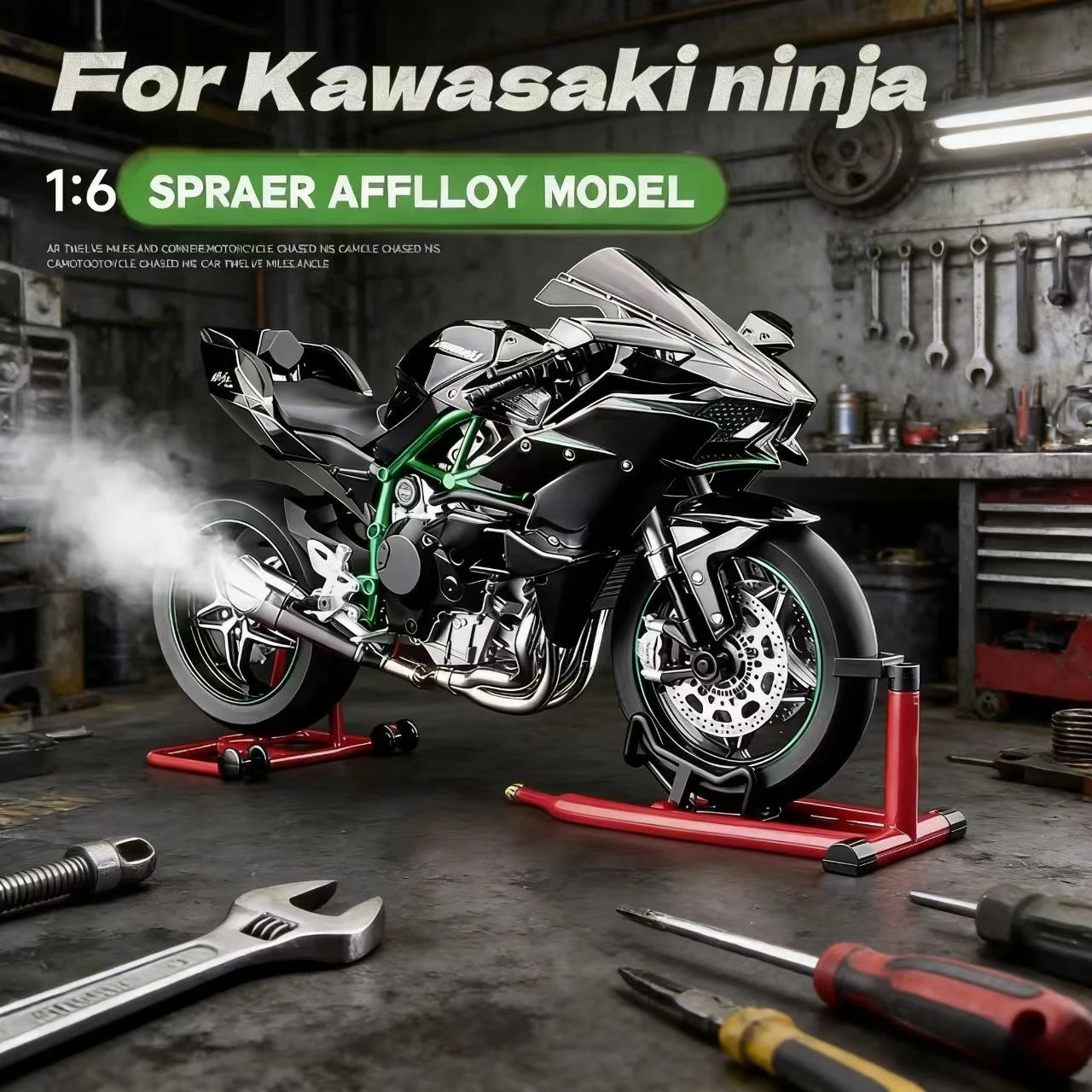 

Модель мотоцикла Kawasaki Ninja H2R 1:6 из литого сплава — реалистичный коллекционный подарок для мальчиков и взрослых на день рождения или Рождество