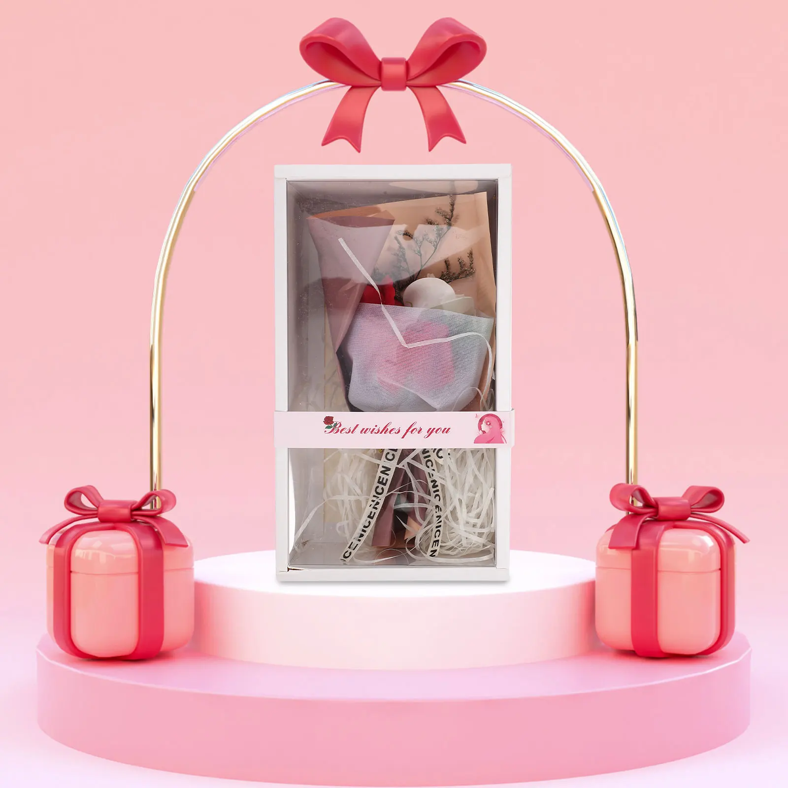 

Soap Bouquet Gift Box Simulation Decors Artificial Soaps Flower Arrangement Mother