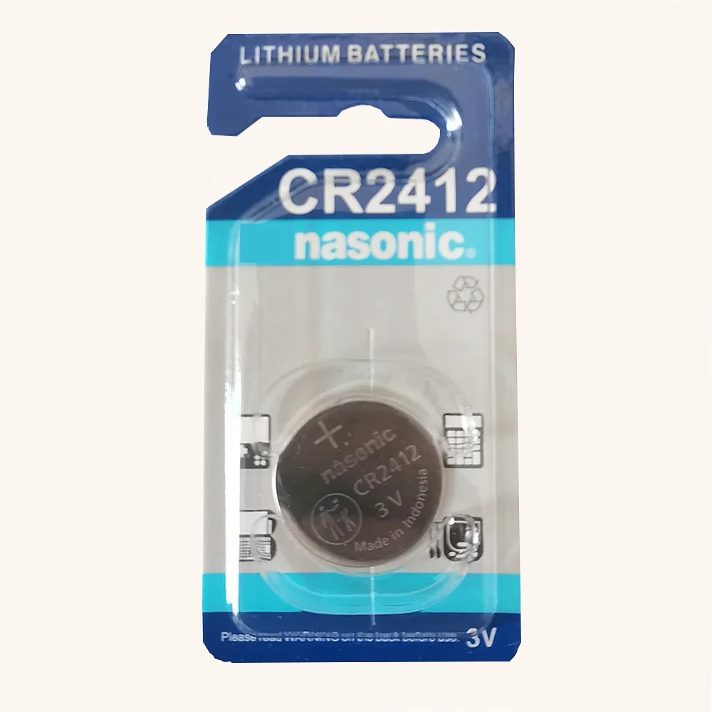 1PCS-10PCS Original CR2412 3V 100mAh Button Cell Battery Lithium Coin Batteries For Car Controller Watch Key Fobs Toys