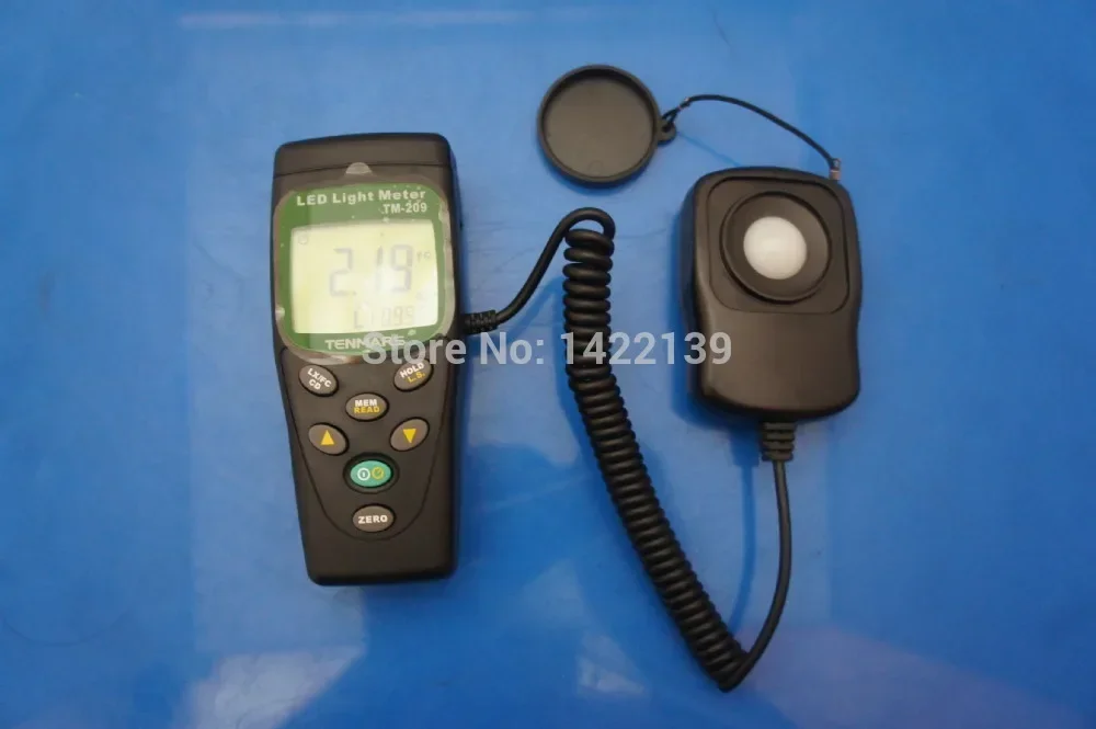 TM-209 مقياس الضوء الرقمي LED | قياس لوكس وإف سي 400,000 لوكس مقياس لوكس عالي الدقة #2
