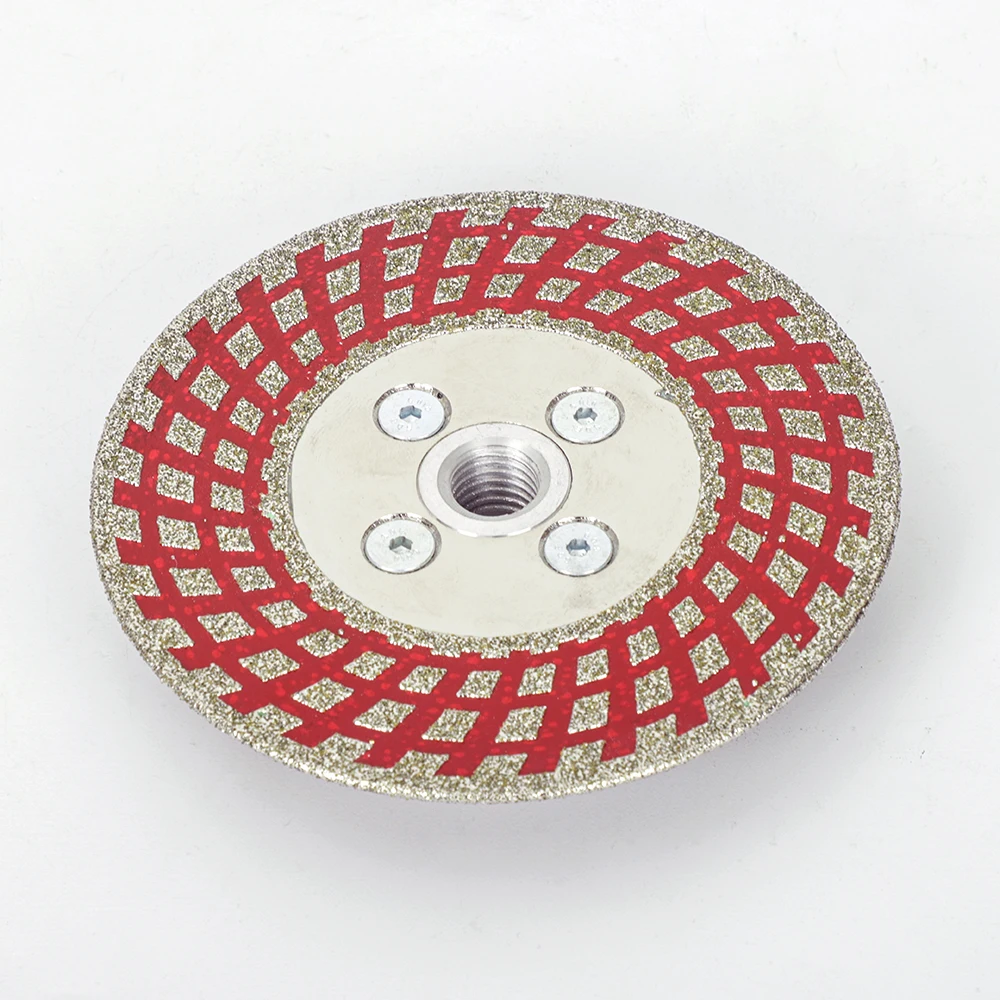 

125mm Electroplated Diamond Saw Blade Galvanized Cutting Sheet Grinding Disc For Polishing Marble Granite Ceramic Tile Stone