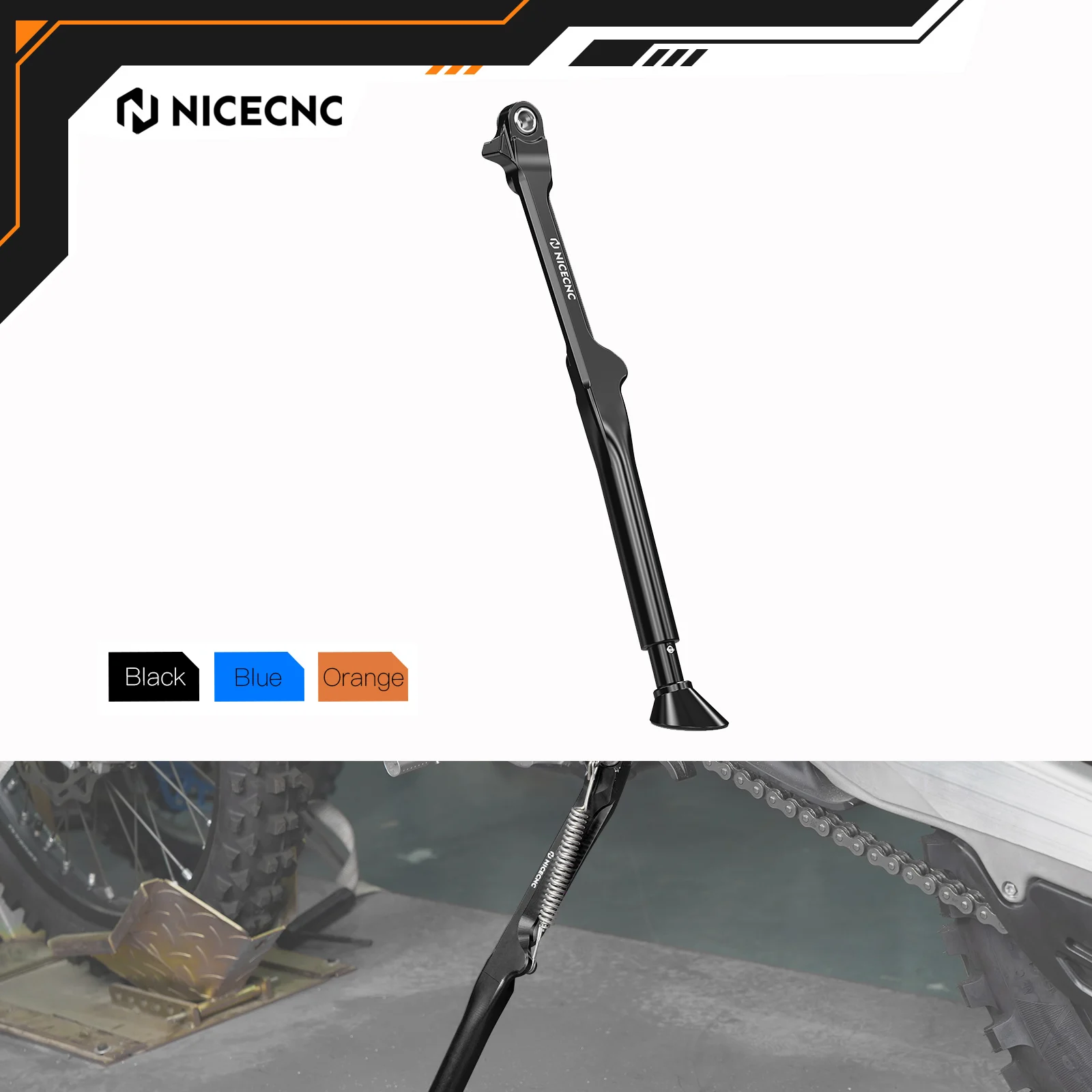 

NICECNC For KTM EXC 300 EXCF 350 XCW 500 2024-2025 For Husqvarna TE300 GasGas EC300 Adjustable Kickstand Aluminum Lowering Links