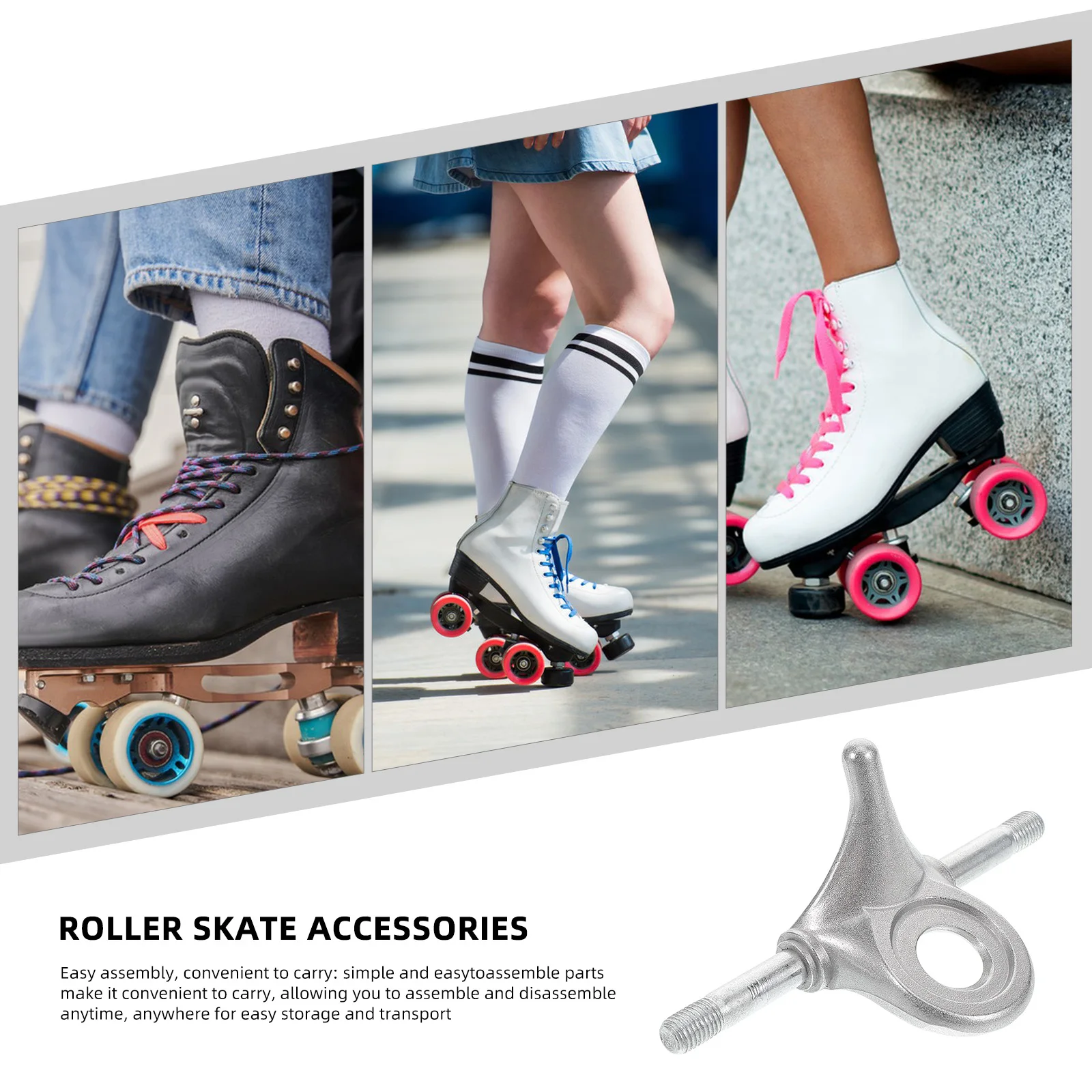 

Roller Skates Aluminum Alloy Base Plate Truck Parts Durable Shock Absorption Roller Skate Accessories Hardware Components