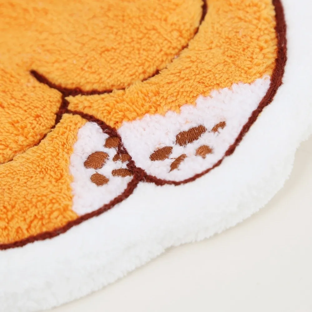 Funny Super Absorbent Cartoon Hand Towel Cat Pattern Thickened Kitchen Towel Soft Coral Fleece Hanging Towel Bathroom