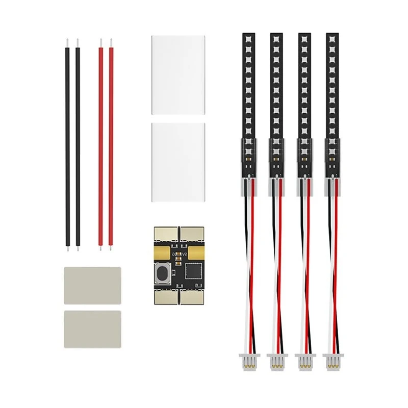fpvドローンパーツ用、mach-r5-sport用48-ledチップキット、sur-08ターミナル小型ledストリップ-abwo
