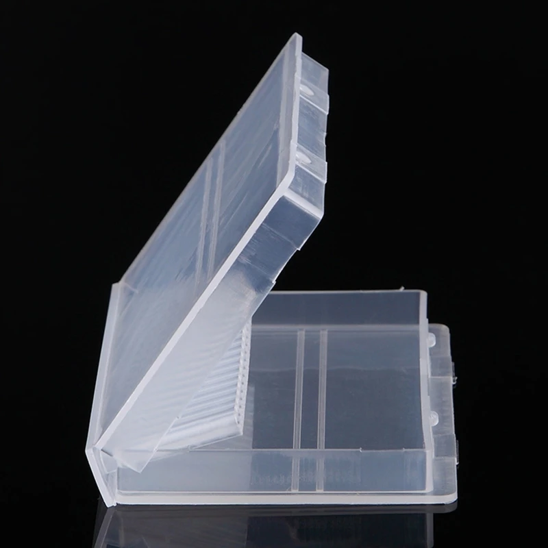 20 Slot Empty Storage Box For Nail Drill Bits Transparent Acrylic Display Box Milling Cutters Container Accessories Tool