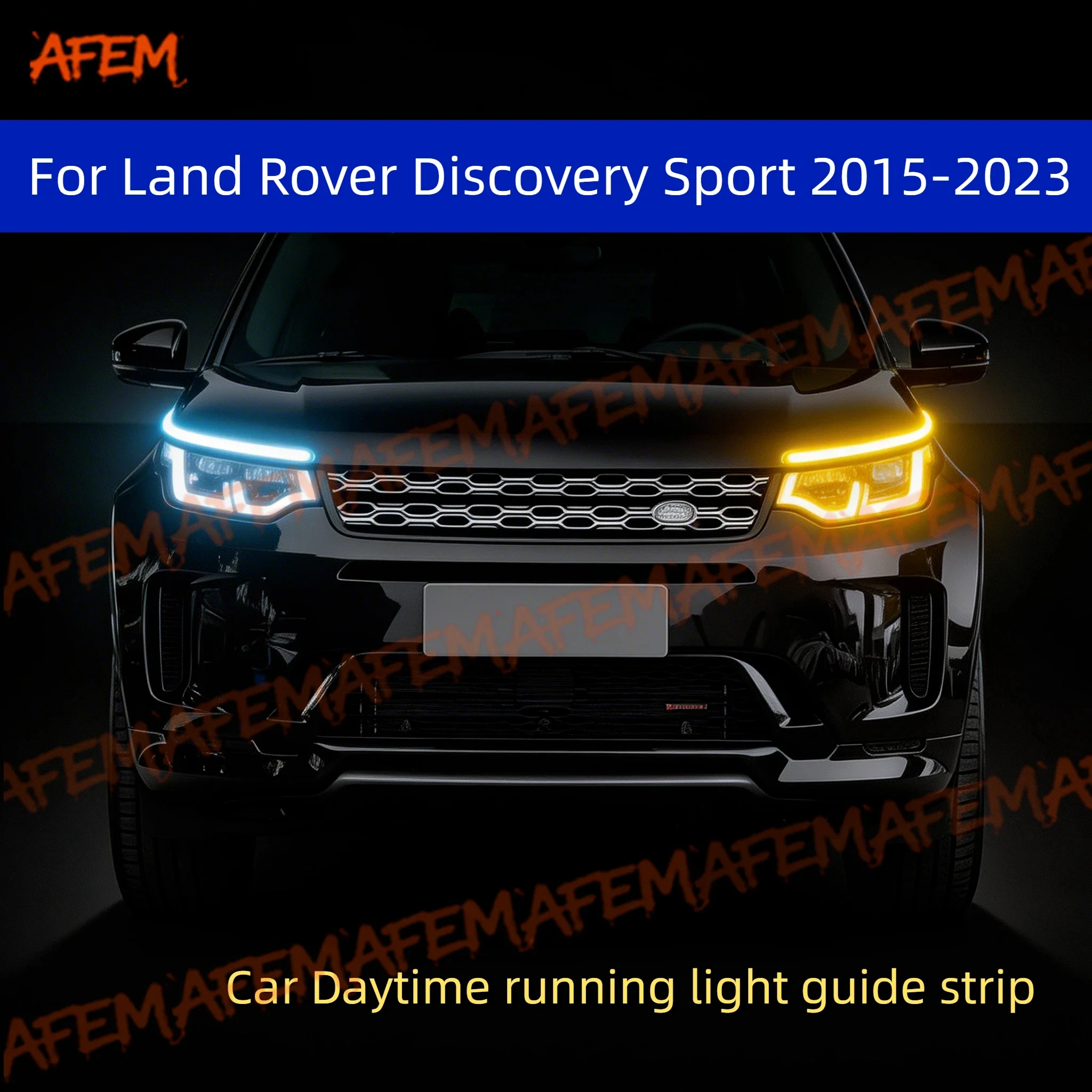 For Land Rover Discovery Sport 2015-2023 Car DRL Daytime Running Light Start Scan Style Sequential Flowing Turn Signal Light