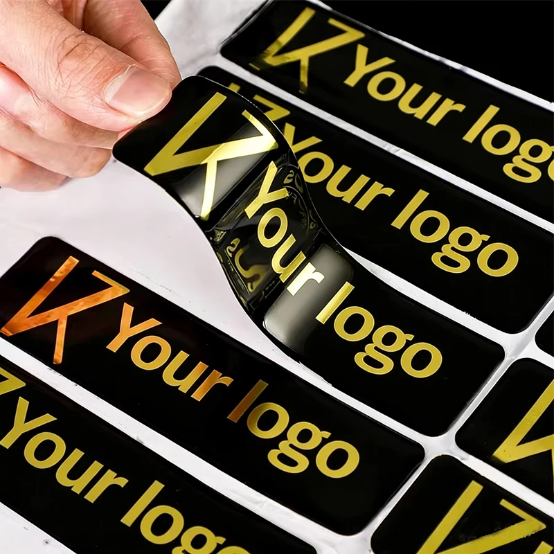 

Custom logo 3D embossed label waterproof soft plastic brand logo personalized bicycle label epoxy resin dome sticker