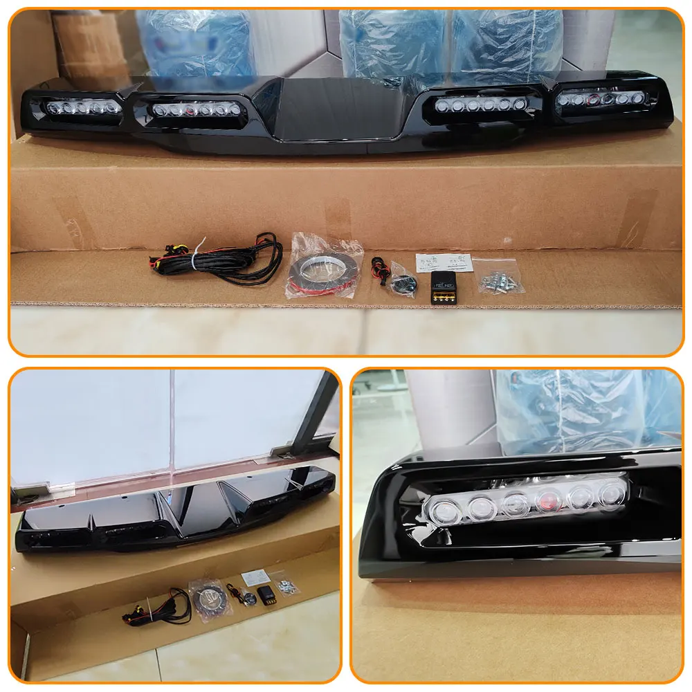 Pickup Roof LED Bar Fit for Ford F-150 Raptor 2023 2024 2025 Car Exterior Roof Top Light Roof Spoiler