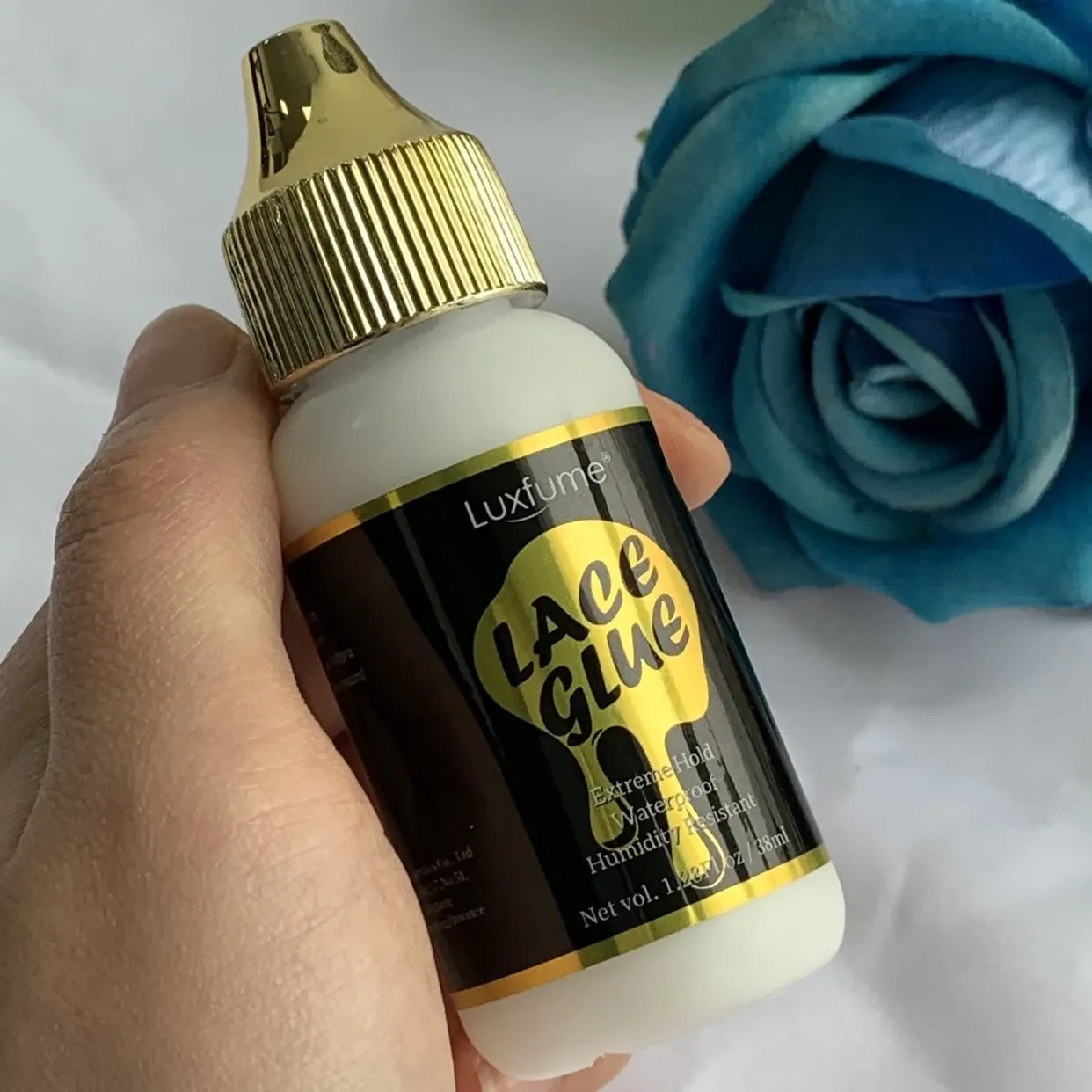 Adhesivo para peluca, pegamento de encaje de sujeción audaz para pelucas, adhesivo de reemplazo de cabello de sujeción extrema para sistemas de peluquín + gorros de peluca HD, gorros de media