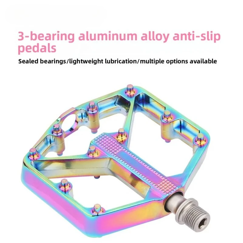 391g Aluminum Alloy 3-Pin Pedal Anti-Slip for Mountain Road Bike Bicycle
