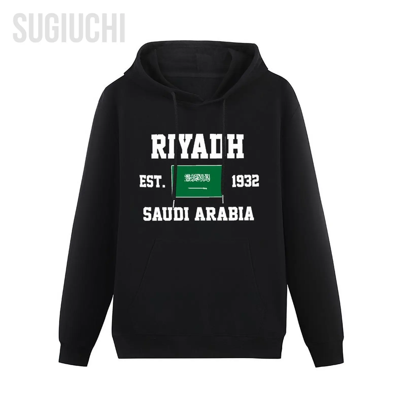 Men Women Hoodies Saudi Arabia EST.1932 Riyadh Capital Hoodie Pullover Hooded Hip Hop Sweatshirt Cotton Unisex