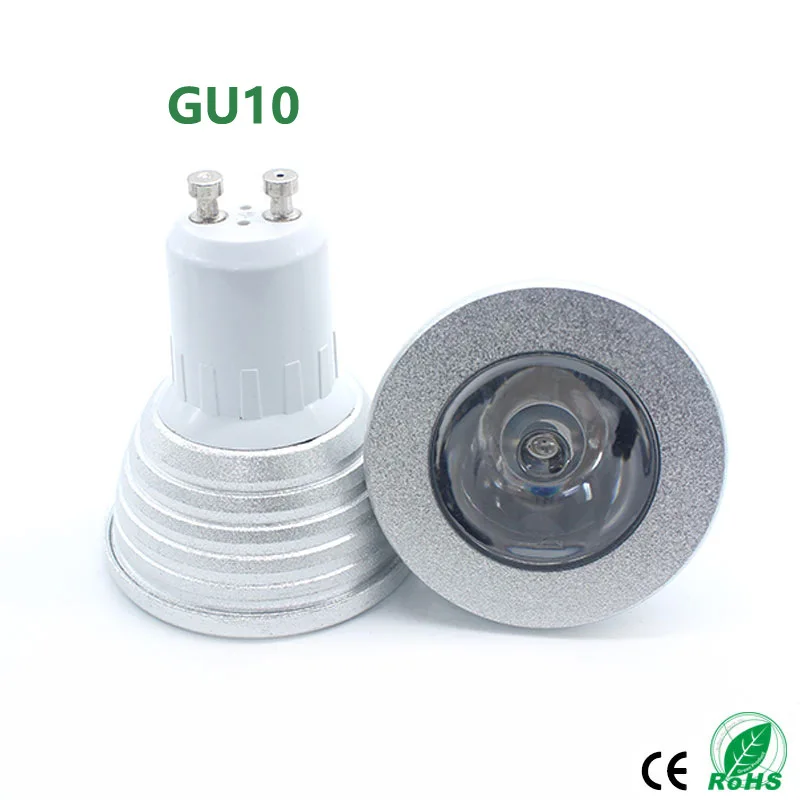 4pcs LED Remote Control RGB Spot Light Color Change 3W LED Bulb E27 E14 GU10 G5.3 MR16 Adjustable Colorful Stage Light Party