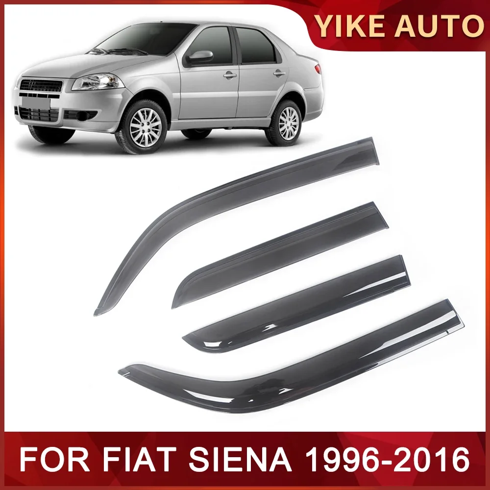 

Оконный козырек для FIAT SIENA 178 1996-2016 седан Погодоустойчивый дверной козырек защита от ветра солнца дождя боковые окна ветрозащитные дефлекторы авто