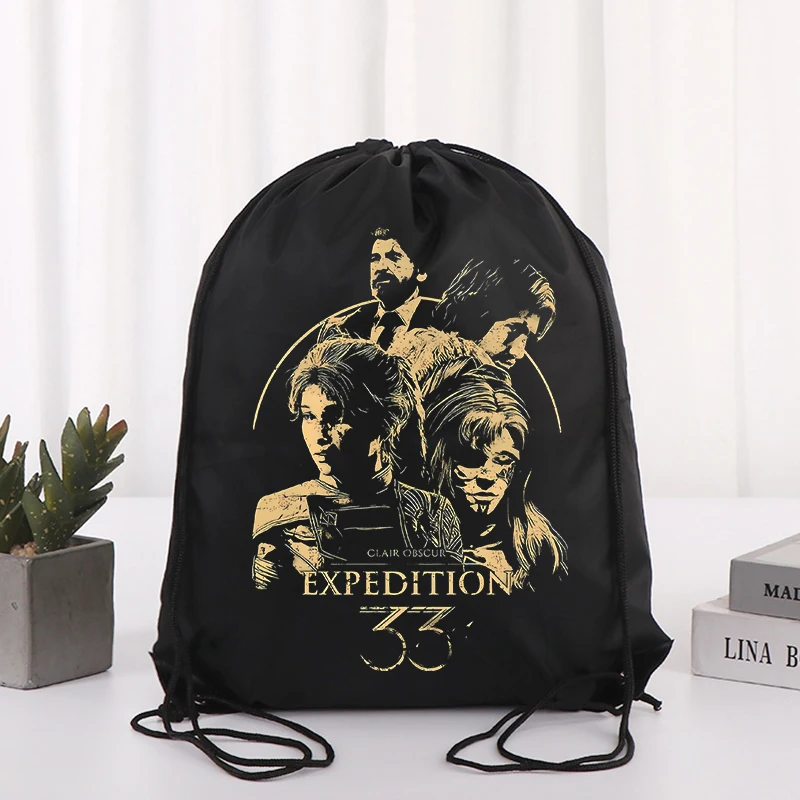 أنيمي مطبوعة الرباط على ظهره لعبة كلير Obscur إكسبيديشن 33 الرياضة حقيبة اللياقة موضة رسم سلسلة أكياس كيس التخزين هدية #1