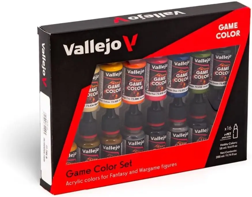 Vallejo - ゲームカラー入門セット | ファンタジーおよびウォーゲーム