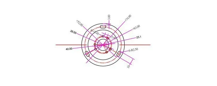 Encoder circular cap bracket stop 20MM. 25MM. 30MM. 36MM