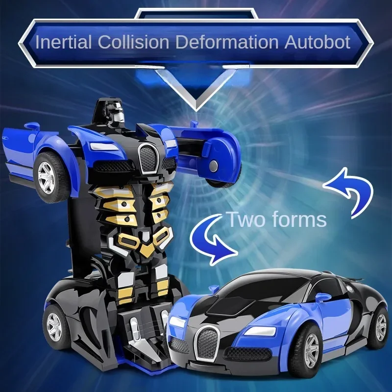 Deformed Sports Car Model One-click Deformation Boy Gift Dual-form Toy Car Family Interactive Action Figure Deformation Toys