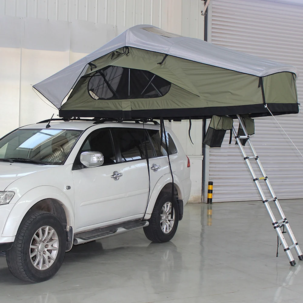 

Sunday Campers 4X4 Quality Folding Outdoor Shell Roof Top Tent Extended Type Camping Soft Rooftoptent