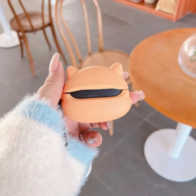 Cute Corgi Dog Dragon Earphone Case For Xiaomi Redmi Buds 3 Lite Case Wireless Headphone Protector Cover For Redmi Buds 3 lite