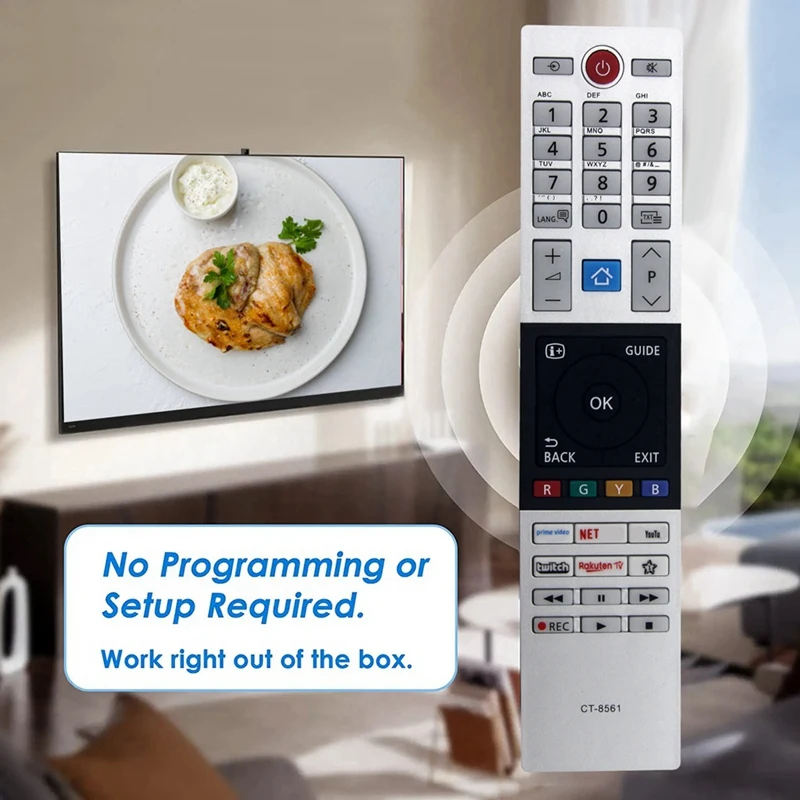 HFES CT-8561 sostituisci il telecomando per il telecomando TOSHIBA SMART LED TV