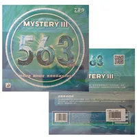 Original RITC Friendship 729 563 MYSTERY III tenis de mesa con púas medianas Goma cruda con esponja