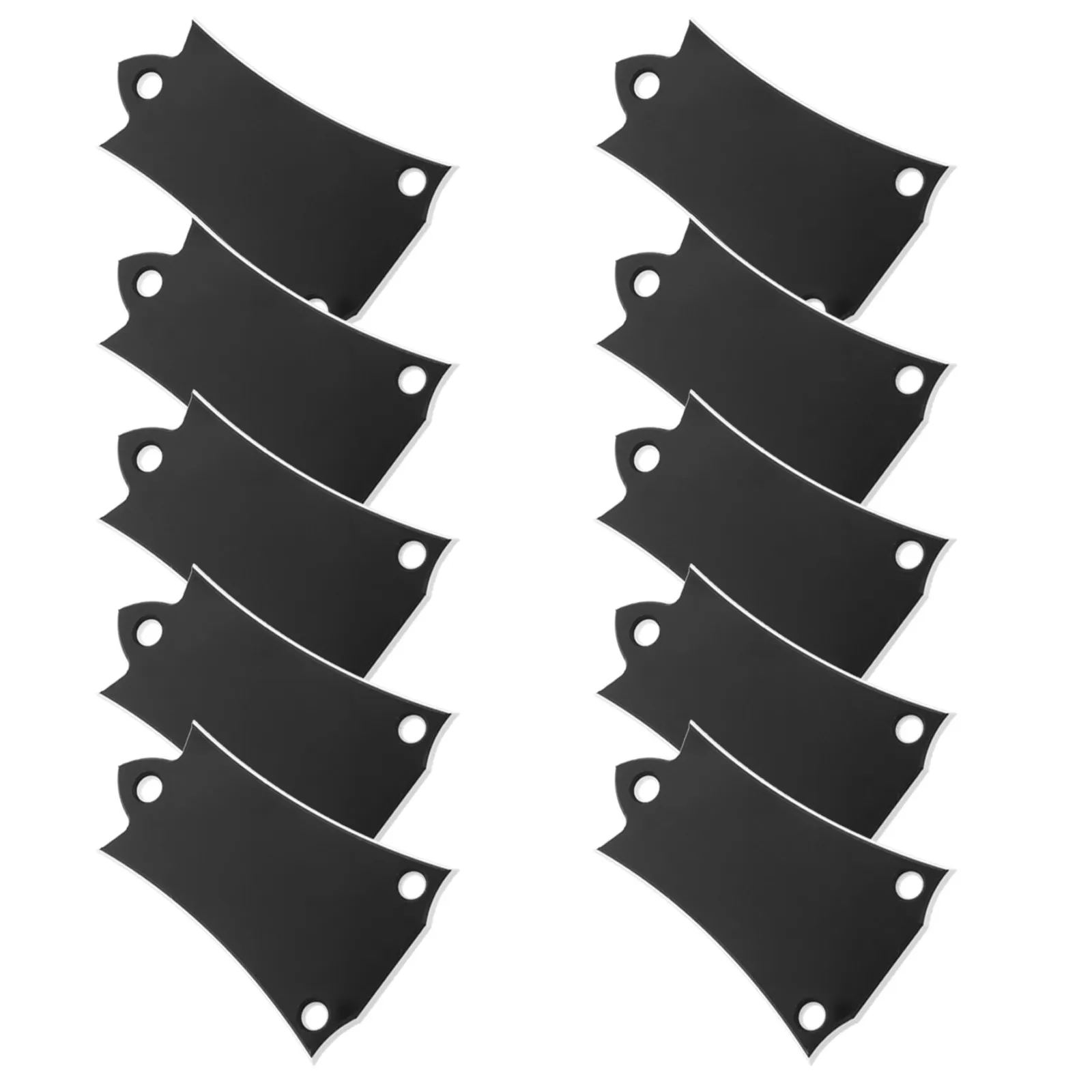 3 Holes Metal Truss Rod Cover Guitar Bell Shaped Covers Headstock Bass Neck Plate